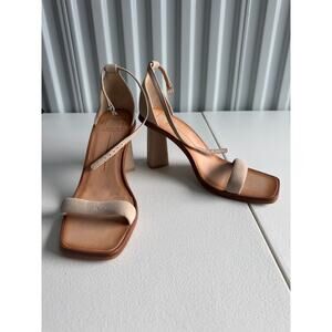Dolce Vita Jevana Tan Heeled Sandals EUC 9.5